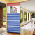 Paraguay Christmas Door Cover with Red-White-Blue Design, National Seal, and Santa Motif - Wonder Print Shop