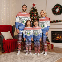 Paraguay Christmas Pajama Set with Red-White-Blue Design, National Seal, and Santa Motif - Wonder Print Shop