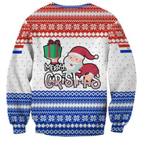 Paraguay Christmas Sweatshirt with Red-White-Blue Design, National Seal, and Santa Motif - Wonder Print Shop