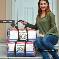 Paraguay Christmas Travel Bag with Red-White-Blue Design, National Seal, and Santa Motif - Wonder Print Shop