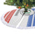 Paraguay Christmas Tree Skirt with Red-White-Blue Design, National Seal, and Santa Motif - Wonder Print Shop
