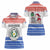 Paraguay Christmas Women Polo Shirt with Red-White-Blue Design, National Seal, and Santa Motif - Wonder Print Shop