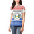 Paraguay Christmas Women Polo Shirt with Red-White-Blue Design, National Seal, and Santa Motif - Wonder Print Shop