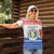 Paraguay Christmas Women Polo Shirt with Red-White-Blue Design, National Seal, and Santa Motif - Wonder Print Shop