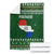 Paraguay Christmas Blanket with Green Festive Pattern, Map and Flag Motif, and Santa Illustration - Wonder Print Shop