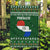 Paraguay Christmas Garden Flag with Green Festive Pattern, Map and Flag Motif, and Santa Illustration - Wonder Print Shop