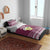 Qatar Christmas Bedding Set with Maroon-White Design, National Emblem, and Camel Motif - Wonder Print Shop
