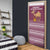 Qatar Christmas Door Cover with Maroon-White Design, National Emblem, and Camel Motif - Wonder Print Shop