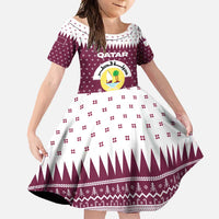 Qatar Christmas Family Matching Off Shoulder Maxi Dress and Hawaiian Shirt with Maroon-White Design, National Emblem, and Camel Motif - Wonder Print Shop