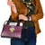 Qatar Christmas Shoulder Handbag with Maroon-White Design, National Emblem, and Camel Motif - Wonder Print Shop