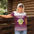 Qatar Christmas Women Polo Shirt with Maroon-White Design, National Emblem, and Camel Motif - Wonder Print Shop