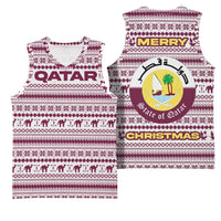 Qatar Christmas Basketball Jersey with Maroon-White Pattern, National Emblem, and Camel Motif - Wonder Print Shop