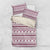 Qatar Christmas Bedding Set with Maroon-White Pattern, National Emblem, and Camel Motif - Wonder Print Shop