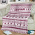 Qatar Christmas Blanket with Maroon-White Pattern, National Emblem, and Camel Motif - Wonder Print Shop