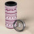 Qatar Christmas 4 in 1 Can Cooler Tumbler with Maroon-White Pattern, National Emblem, and Camel Motif - Wonder Print Shop