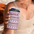 Qatar Christmas 4 in 1 Can Cooler Tumbler with Maroon-White Pattern, National Emblem, and Camel Motif - Wonder Print Shop