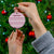 Qatar Christmas Ceramic Ornament with Maroon-White Pattern, National Emblem, and Camel Motif - Wonder Print Shop