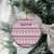 Qatar Christmas Ceramic Ornament with Maroon-White Pattern, National Emblem, and Camel Motif - Wonder Print Shop