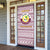 Qatar Christmas Door Cover with Maroon-White Pattern, National Emblem, and Camel Motif - Wonder Print Shop