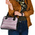 Qatar Christmas Shoulder Handbag with Maroon-White Pattern, National Emblem, and Camel Motif - Wonder Print Shop