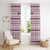 Qatar Christmas Window Curtain with Maroon-White Pattern, National Emblem, and Camel Motif - Wonder Print Shop