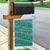 Rwanda Christmas Garden Flag with Blue-Yellow Pattern, Festive Geometric Motifs, and Bold Typography - Wonder Print Shop