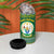 Rwanda Christmas 4 in 1 Can Cooler Tumbler with Green-Yellow Pattern, National Emblem, and Radiant Sun Motif - Wonder Print Shop