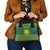 Rwanda Christmas Shoulder Handbag with Green-Yellow Pattern, National Emblem, and Radiant Sun Motif - Wonder Print Shop