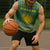 Rwanda Christmas Sleeveless Hoodie with Green-Yellow Pattern, National Emblem, and Radiant Sun Motif - Wonder Print Shop