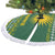 Rwanda Christmas Tree Skirt with Green-Yellow Pattern, National Emblem, and Radiant Sun Motif - Wonder Print Shop