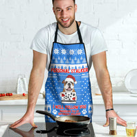 Christmas Stalker Bulldog Apron Xmas Holiday Patterns - Wonder Print Shop