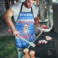 Christmas Stalker Bulldog Apron Xmas Holiday Patterns - Wonder Print Shop