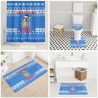 Christmas Stalker Bulldog Bathroom Set Xmas Holiday Patterns - Wonder Print Shop