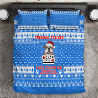 Christmas Stalker Bulldog Bedding Set Xmas Holiday Patterns - Wonder Print Shop