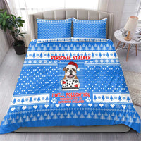 Christmas Stalker Bulldog Bedding Set Xmas Holiday Patterns - Wonder Print Shop