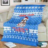 Christmas Stalker Bulldog Blanket Xmas Holiday Patterns - Wonder Print Shop