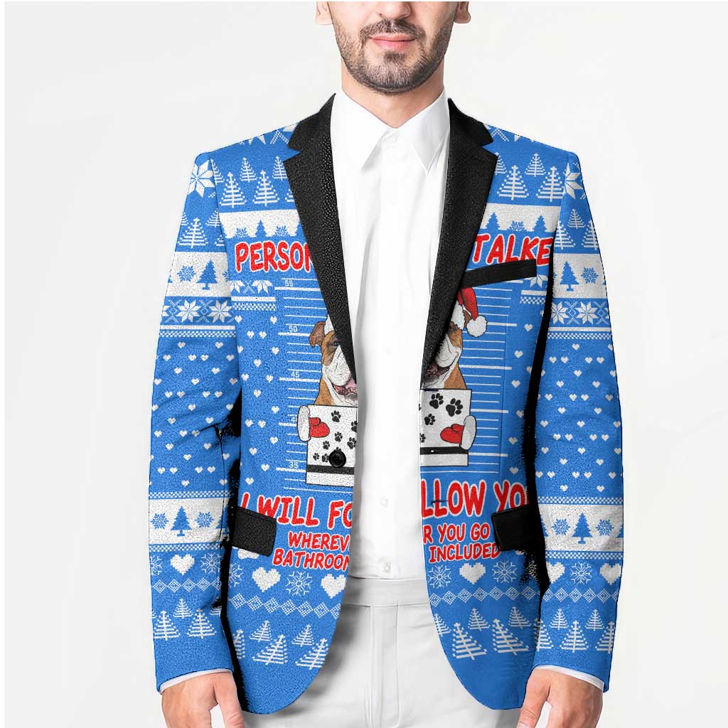 Christmas Stalker Bulldog Blazer Xmas Holiday Patterns - Wonder Print Shop