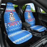 Christmas Stalker Bulldog Car Seat Cover Xmas Holiday Patterns - Wonder Print Shop