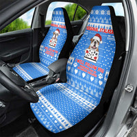 Christmas Stalker Bulldog Car Seat Cover Xmas Holiday Patterns - Wonder Print Shop