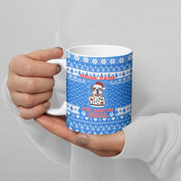 Christmas Stalker Bulldog Ceramic Mug Xmas Holiday Patterns - Wonder Print Shop