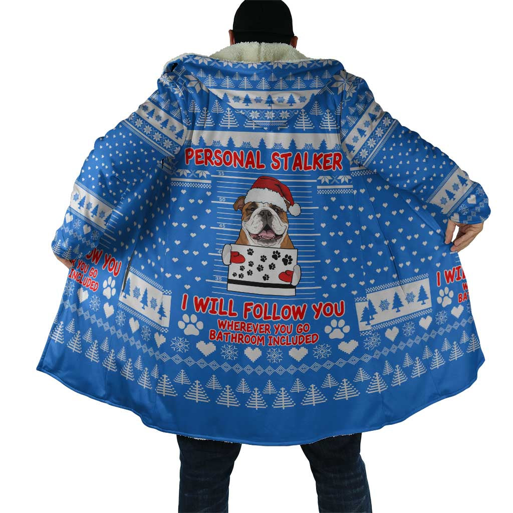 Christmas Stalker Bulldog Cloak Xmas Holiday Patterns - Wonder Print Shop