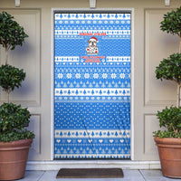 Christmas Stalker Bulldog Door Cover Xmas Holiday Patterns - Wonder Print Shop