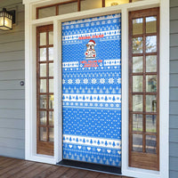 Christmas Stalker Bulldog Door Cover Xmas Holiday Patterns - Wonder Print Shop