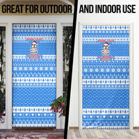 Christmas Stalker Bulldog Door Cover Xmas Holiday Patterns - Wonder Print Shop