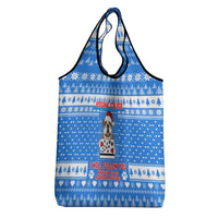 Christmas Stalker Bulldog Grocery Bag Xmas Holiday Patterns - Wonder Print Shop