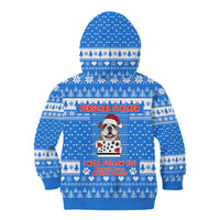Christmas Stalker Bulldog Kid Hoodie Xmas Holiday Patterns - Wonder Print Shop