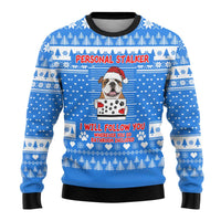 Christmas Stalker Bulldog Ugly Christmas Sweater Xmas Holiday Patterns - Wonder Print Shop