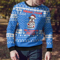 Christmas Stalker Bulldog Ugly Christmas Sweater Xmas Holiday Patterns - Wonder Print Shop