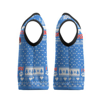 Christmas Stalker Bulldog Christmas Knitted V-Neck Vest Xmas Holiday Patterns - Wonder Print Shop