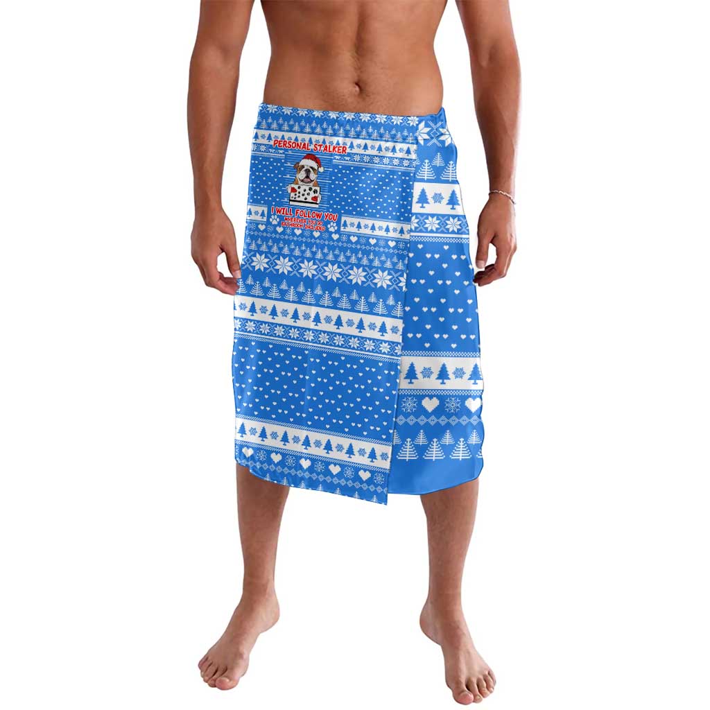 Christmas Stalker Bulldog Lavalava Xmas Holiday Patterns - Wonder Print Shop